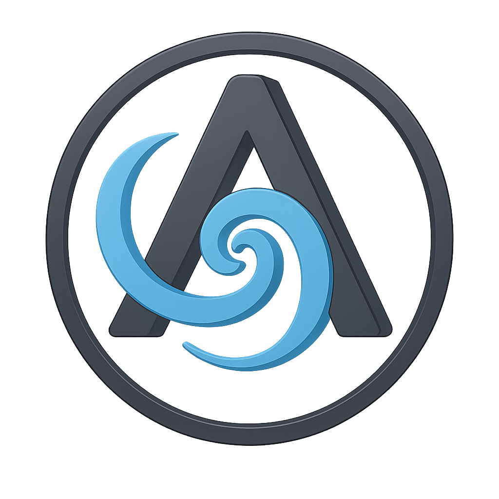 ABX Studio logo – hybrid craft design symbol